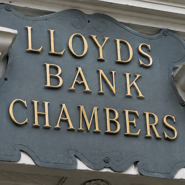 Lloyds Bank Chambers sign